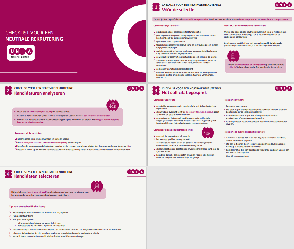 Dit is een visueel voorbeeld van de checklist. Klik op de tekening om de volledige checklist te consulteren.