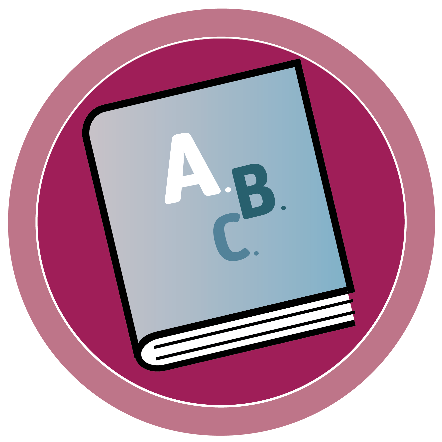 boek met abc